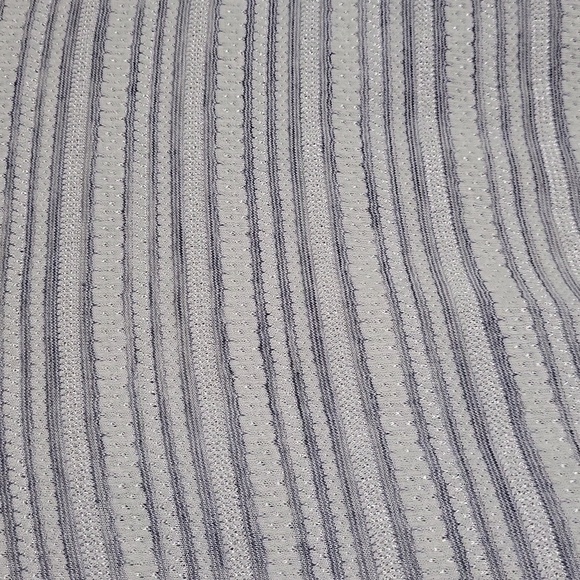 🛍Free People Womens Medium Cropped Open Front Cardigan Stripe Metallic‎ Eloise - Picture 6 of 8